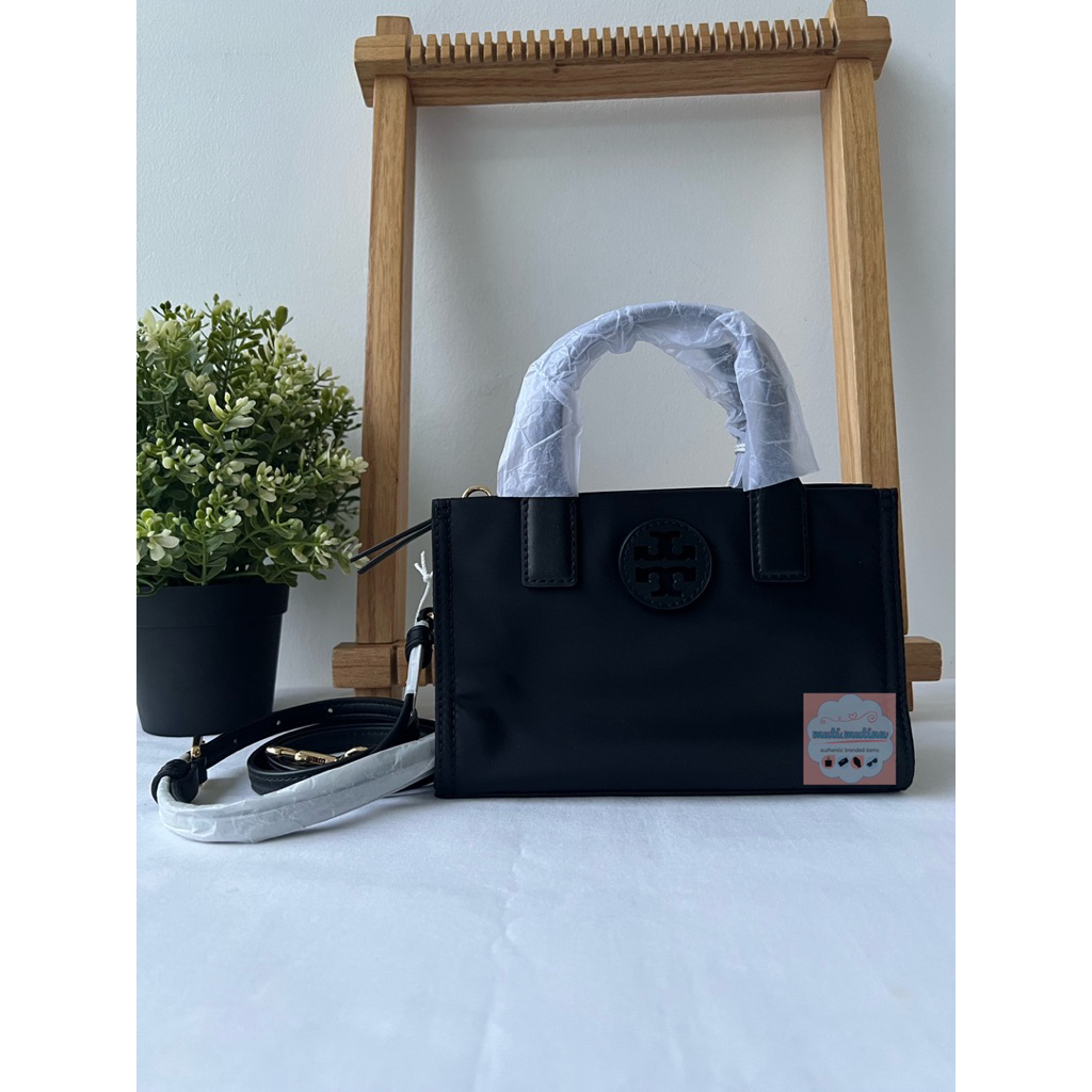 TB Ella Nylon Mini Tote Black