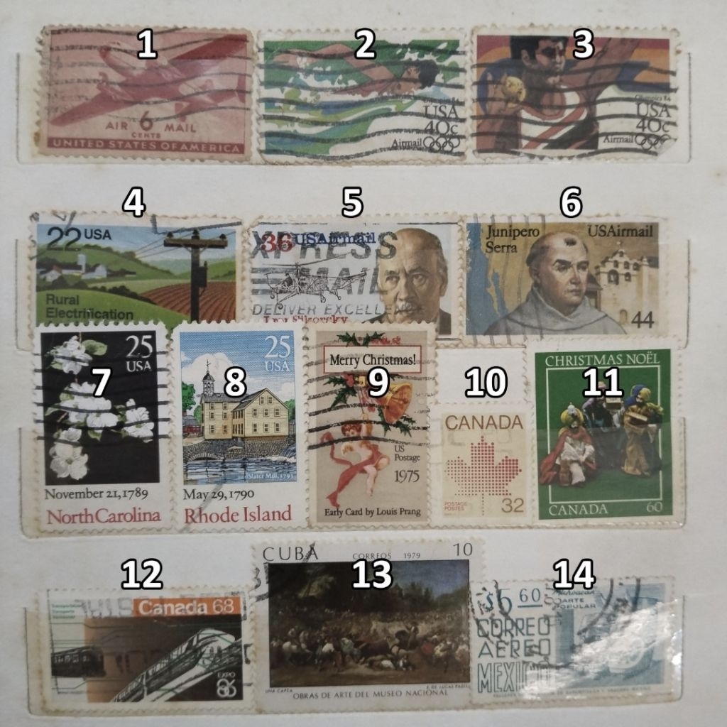 

Perangko Lama Amerika, Perangko Luar Negeri Kuno Vintage Terawat PART 2