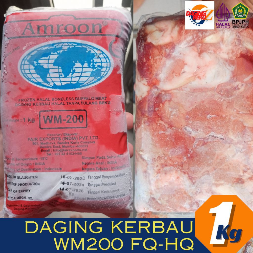 

Daging Kerbau 1Kilo Halal Frozen