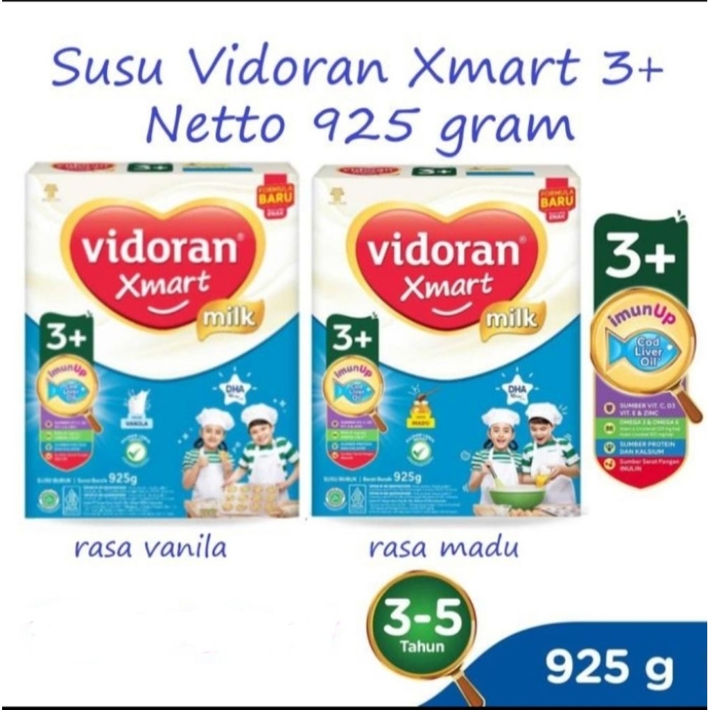 

SUSU VIDORAN XMART 3+ 925G VANILA / MADU