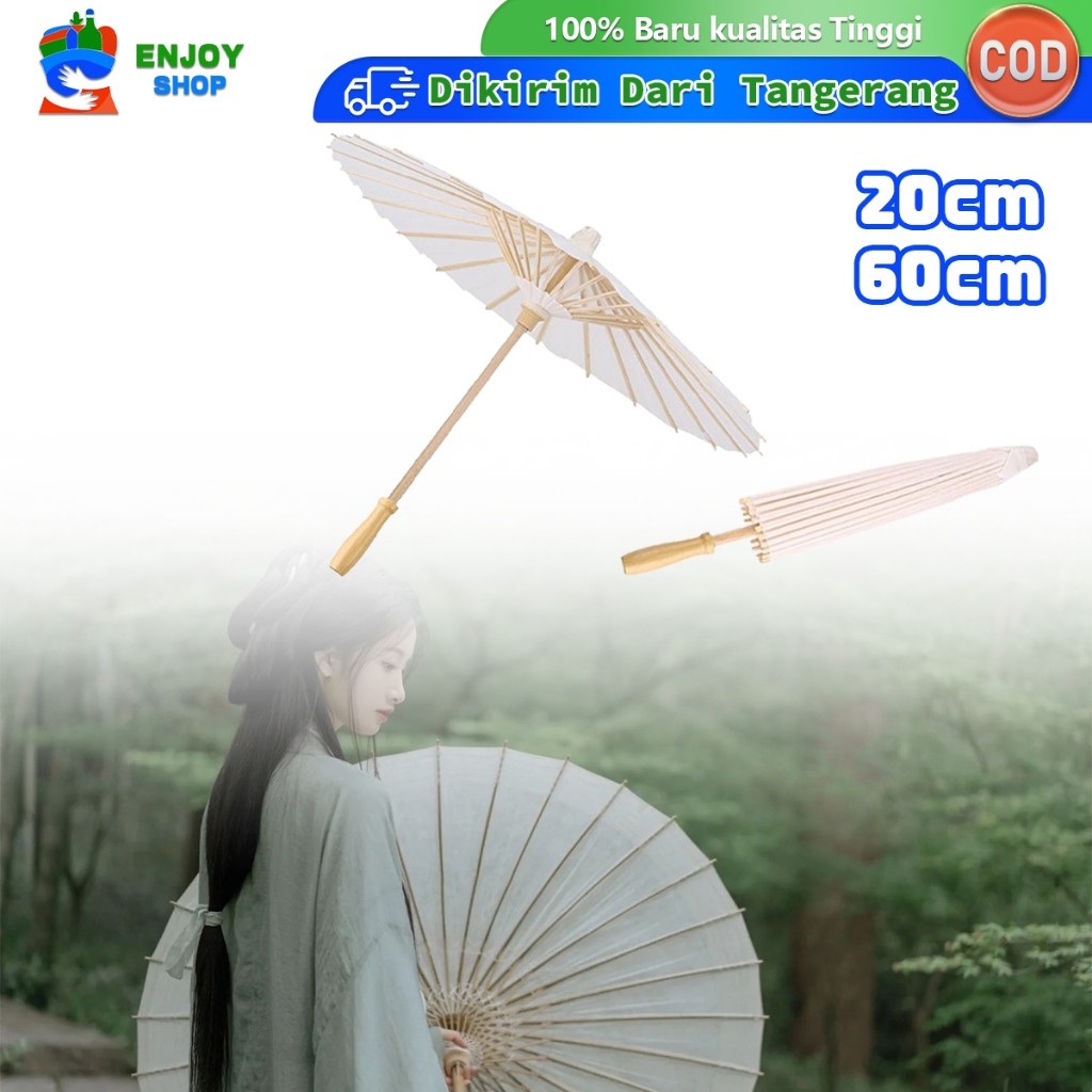

Kertas Payung Payung Lukis Polos Dekorasi Untuk Dilukis DIY Payung Hias Diameter 60cm 20cm