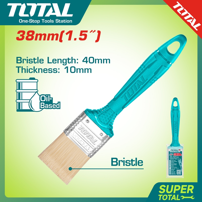 【Total】Kuas cat 1.5 inci/alat kuas cat/kuas cat dinding kayu/kuas cat dinding