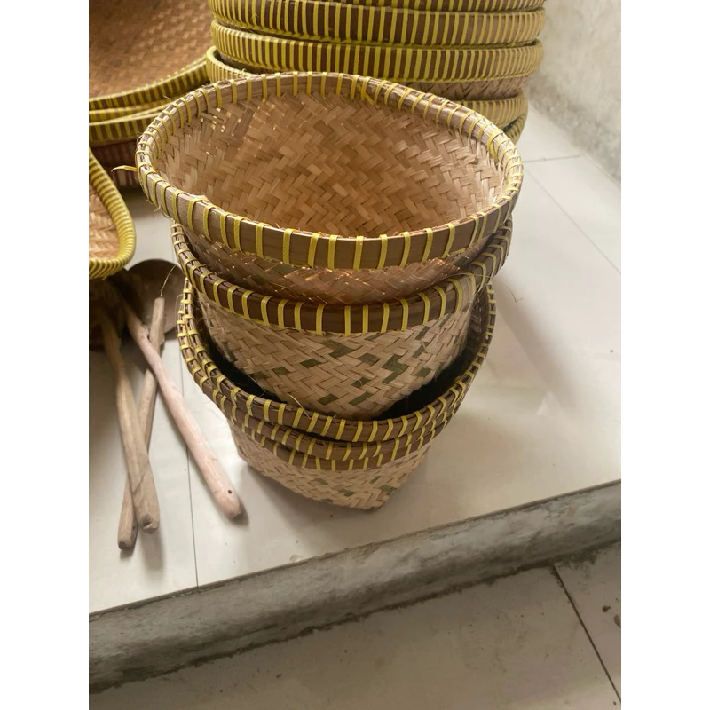 Tumbu Bambu Mini Tempat Seserahan Nasi Hantaran Tumbu Bambu Polos Tempat Nasi Catering Cantik