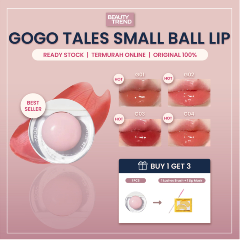 [BPOM ORI] Gogo Tales Lip Gloss Gogo Tales Little Pink Ball Lip Gloss Gogo Tales Lip Tint GT557