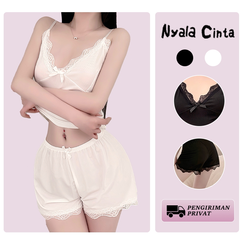 Nyala Cinta Setelan Renda Seksi Lingerie Dress Wanita Baju Set Pakaian Dalam Privasi Pengiriman