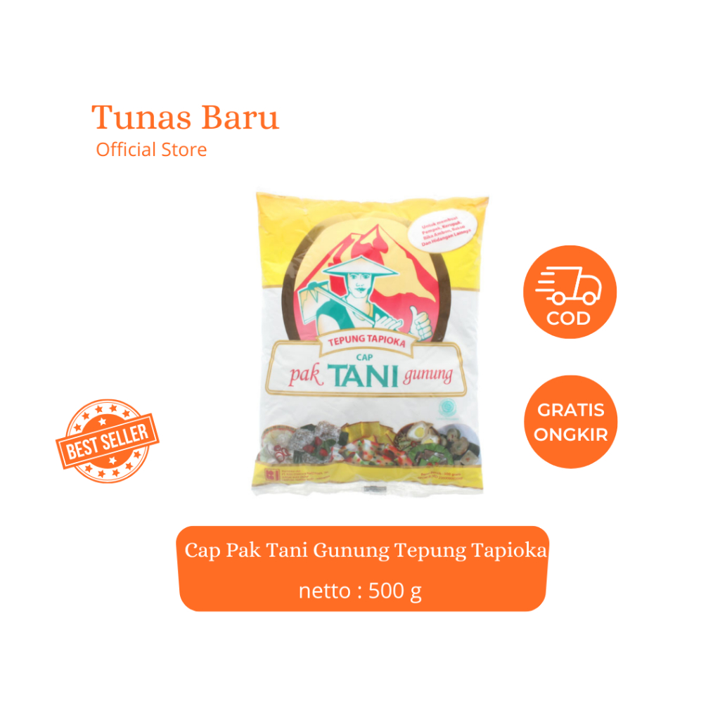 

Cap Pak Tani Gunung Tepung Tapioka 500gram