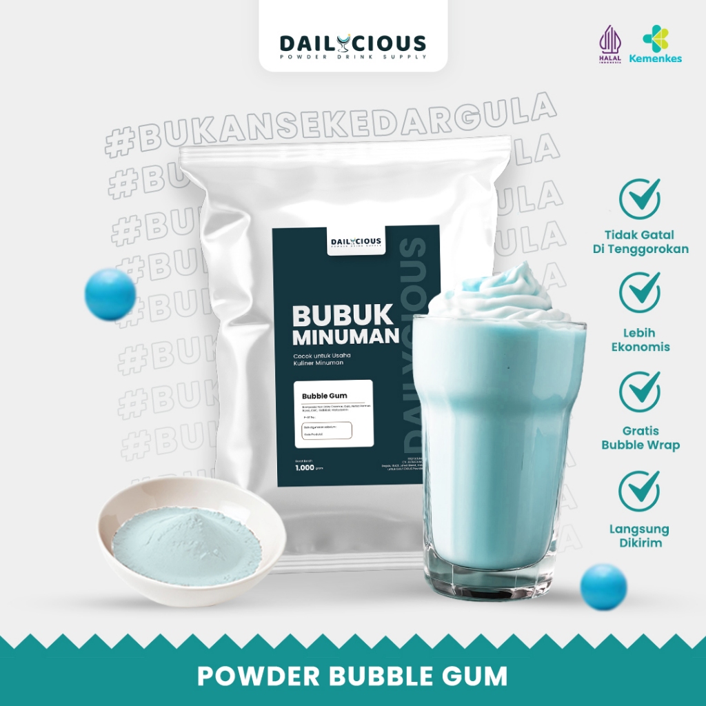 

Bubuk Minuman Bubblegum - Powder Bubblegum Dailycious