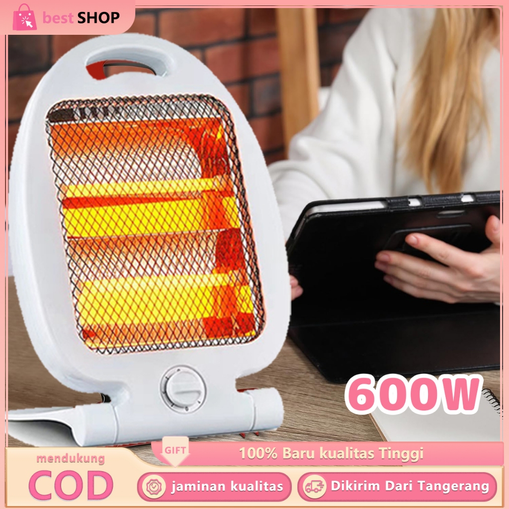220V Penghangat Ruangan Elektrik Pemanas Ruangan Quartz Heater Lampu Pemanas Ruangan Anti Terbakar