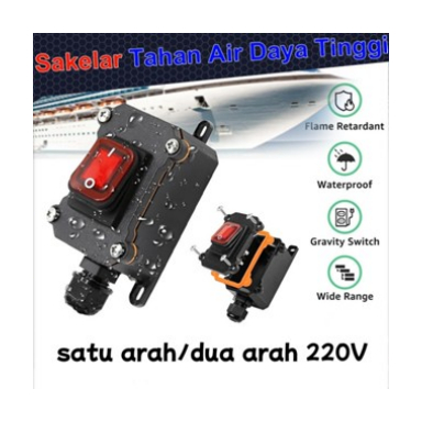 OK 30A Kotak Sakelar Kabel Daya Sebaris Marine Rocker On Off Saklar Waterproof Switch On Off Anti