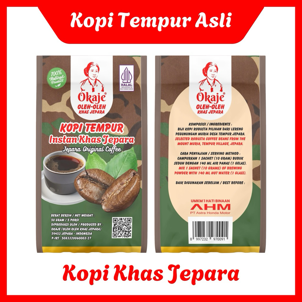 

OKAJE Kopi Tempur Instan Khas Jepara | Oleh Oleh Khas Jepara