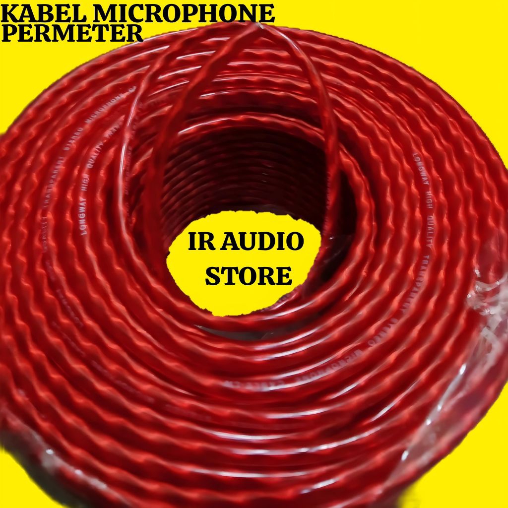 KABEL MICROPHONE STEREO TRANSPARAN