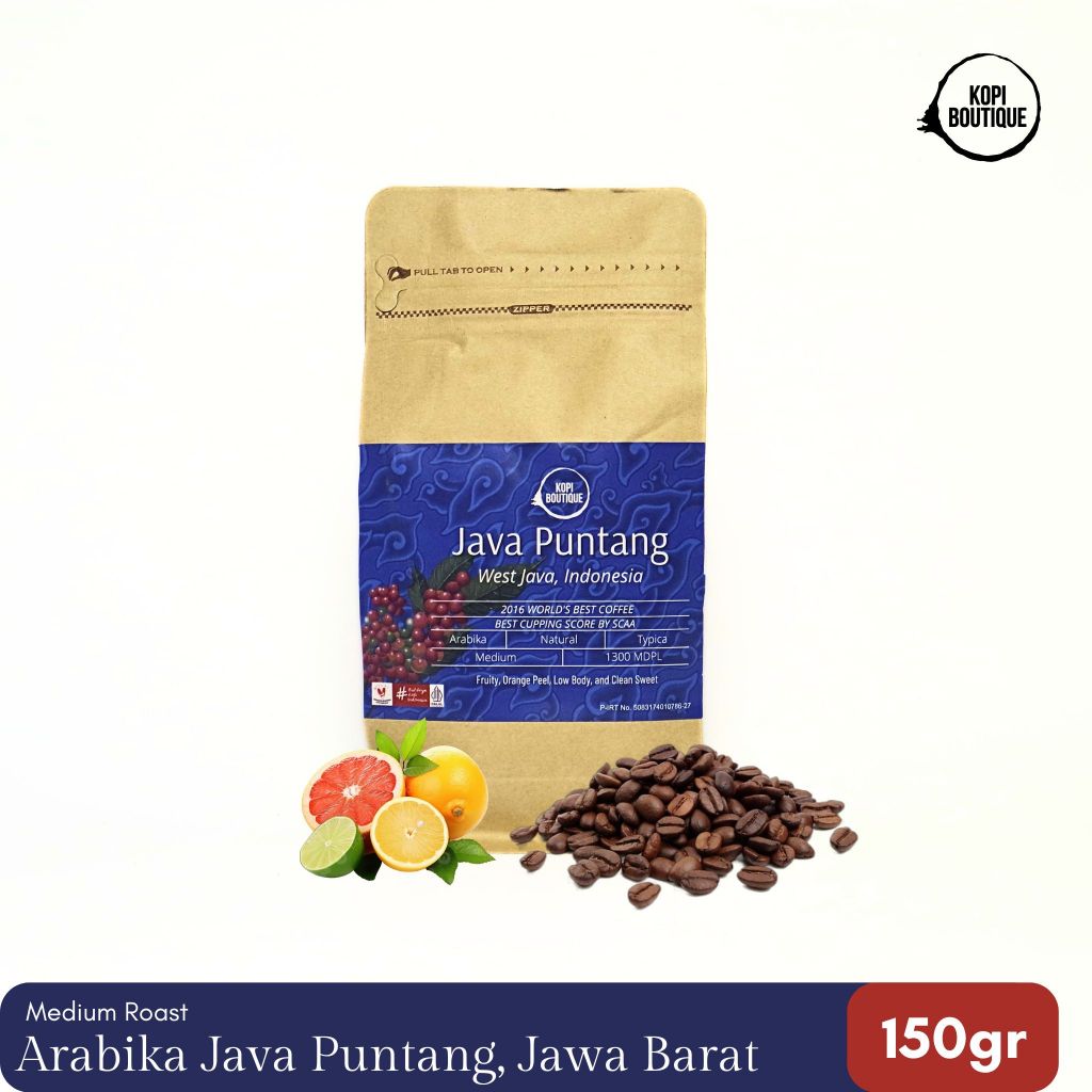 

Kopi Arabica Java Puntang Natural 150gr - Kopi Jawa Barat