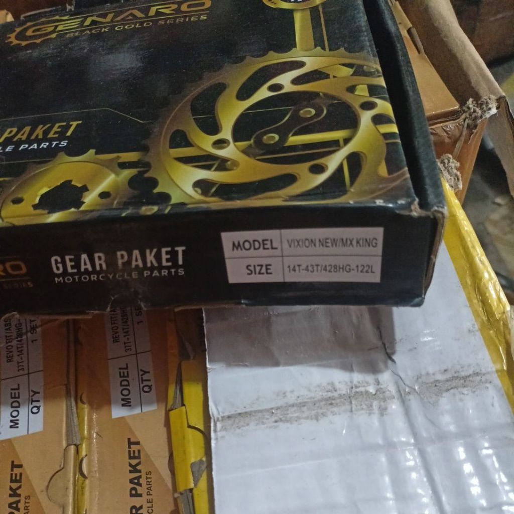 Gear set Vixion New dan MX king GENARO