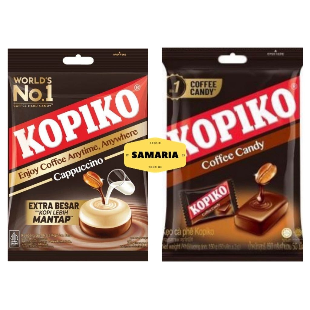 

Permen Kopi Kopiko Kemasan Bag 175 Gram All Varian (Isi 50 Pcs)
