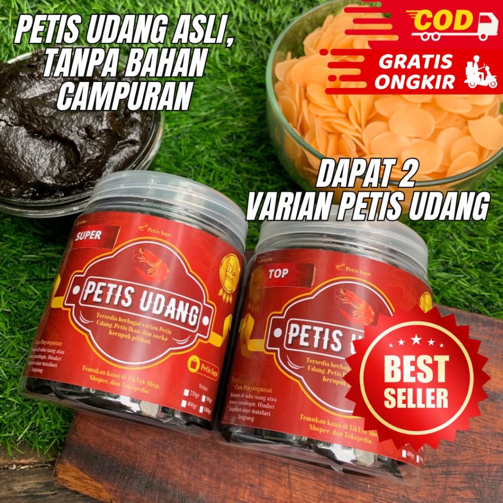 

Petis Udang Asli Gresik Paket Top Super 1Kg 2 Varian Petis Asli Murni Tanpa Campuran.