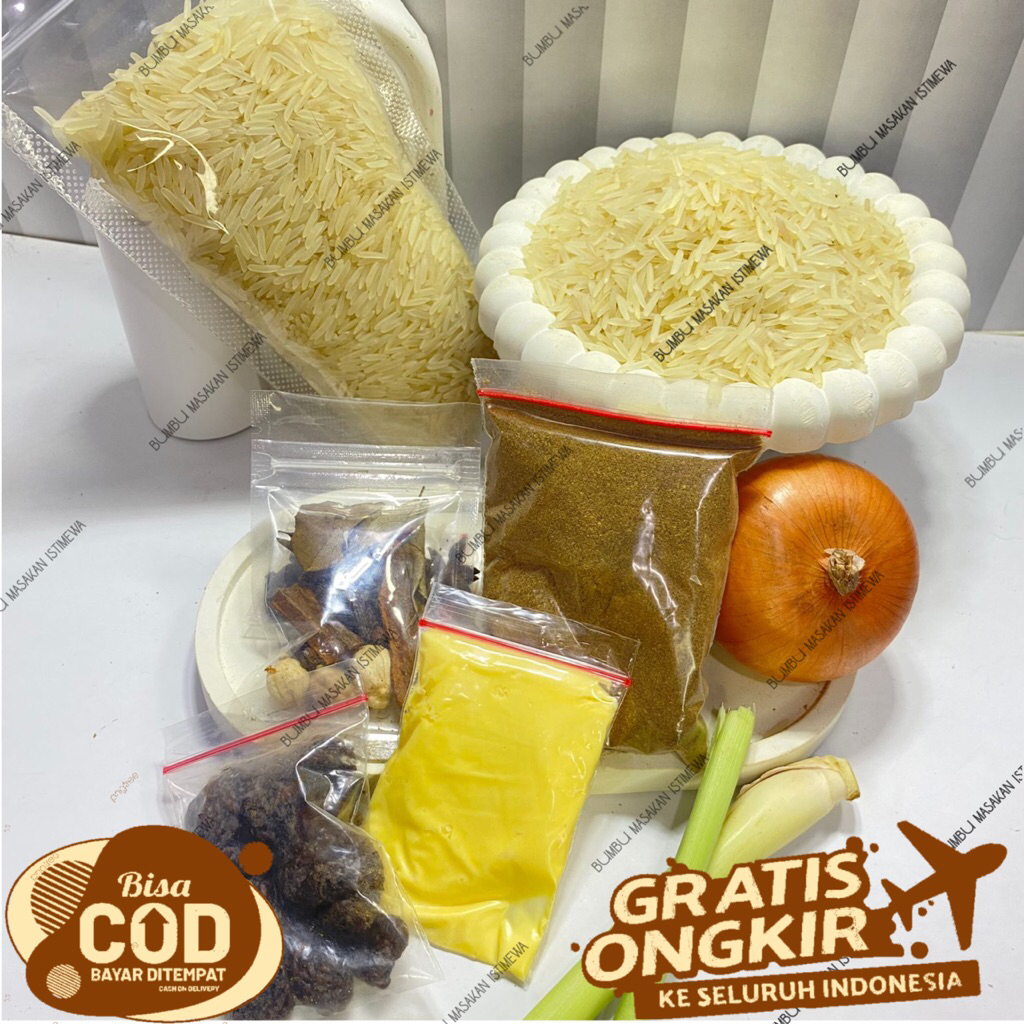 

Paket 500 gr komplit SUPER LENGKAP kebuli briyani mandhi bukhori khabsah