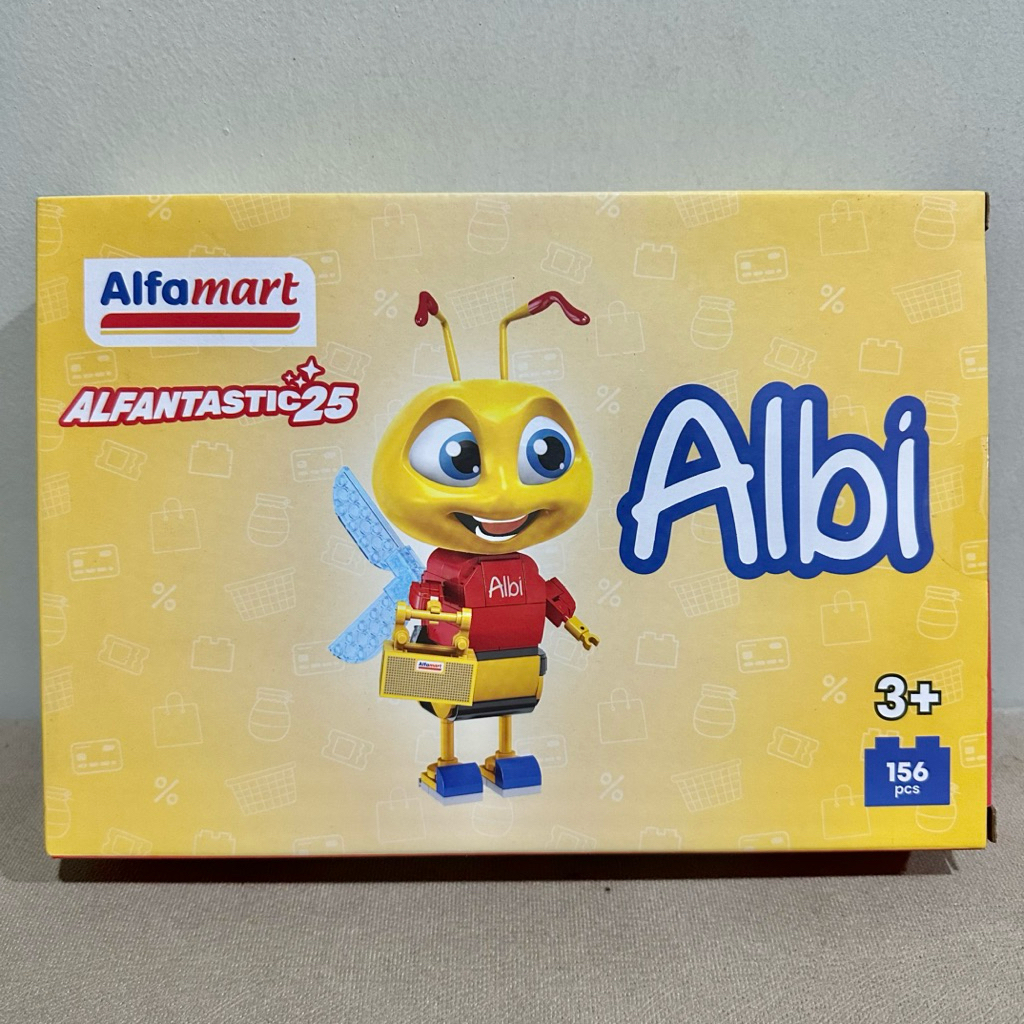 NEW SEGEL Alfa Bricks Lego - Albi - Alfamart Lego - Mainan Susun Anak - Original
