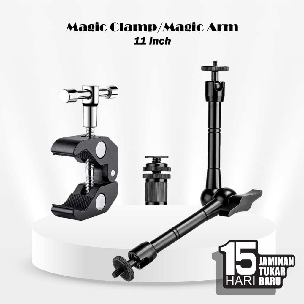 Magic Clamp / Magic Arm 11 Inch includ Super C-Clamp