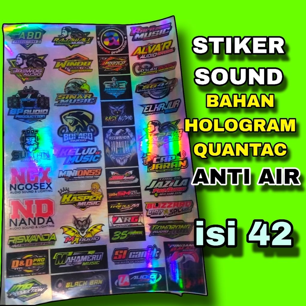 

STIKER SOUND BAHAN HOLOGRAM QUANTAC 1 LEMBAR