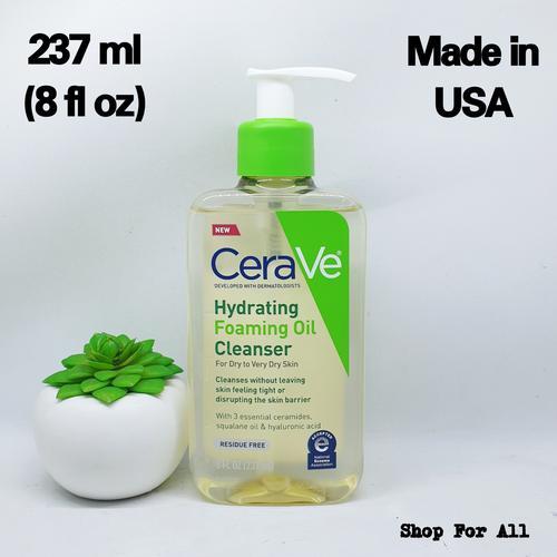 CERAVE Hydrating Foaming Oil Cleanser For Dry to Very Dry Skin - 237ml