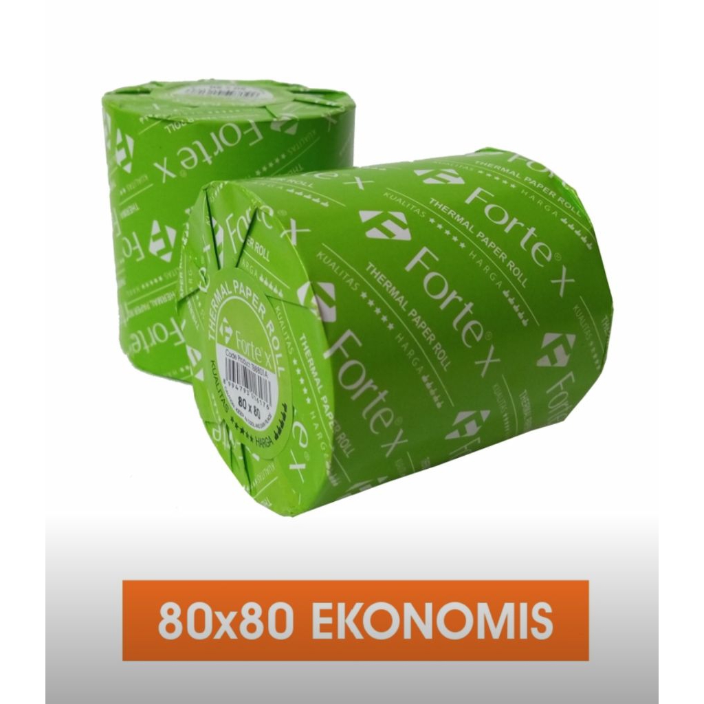 

(MURAH) Kertas thermal roll 80x80 FORTE Ekonomis kemasan hijau