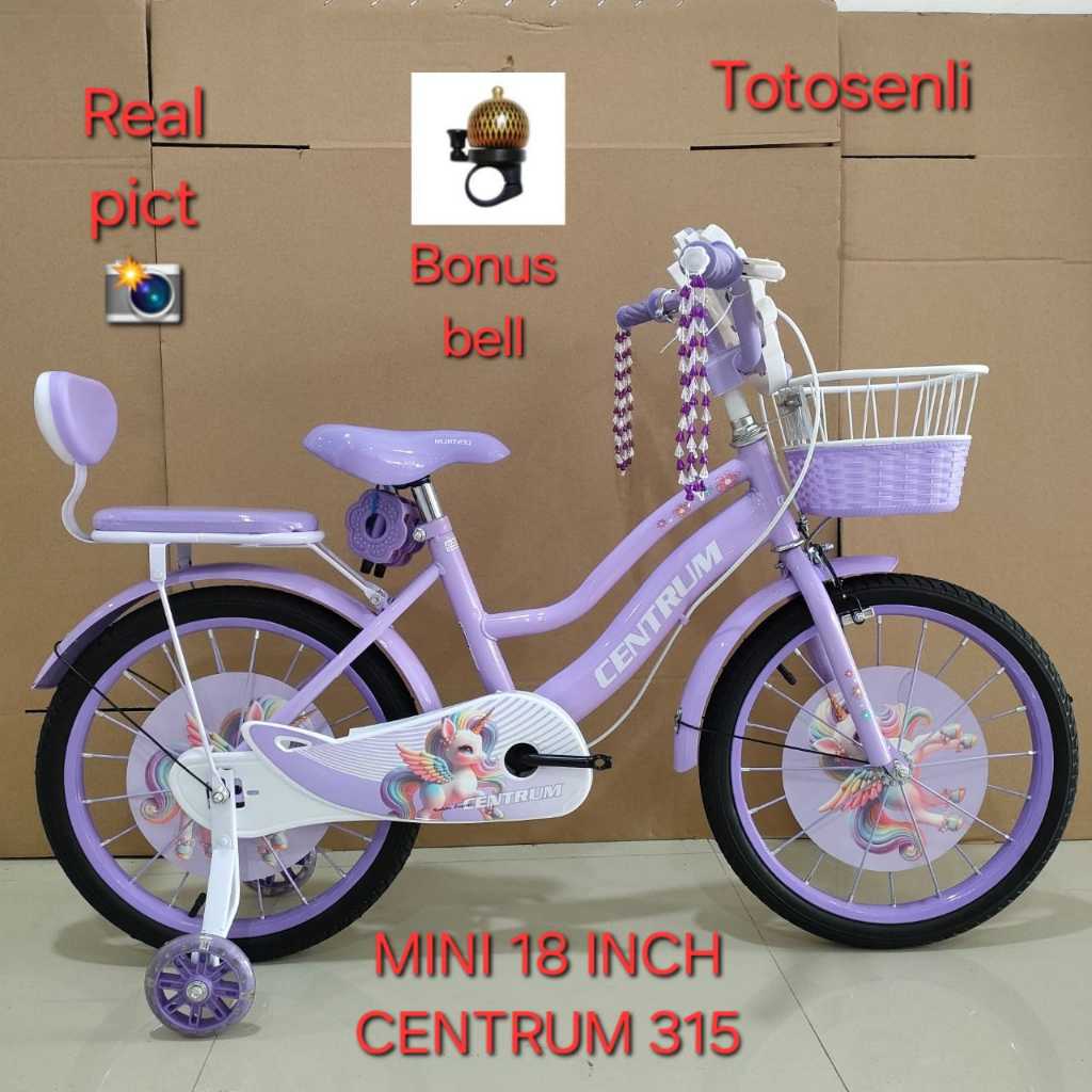 sepeda anak perempuan 18 inch centrum 315 lissela / mini anak 18” centrum 315