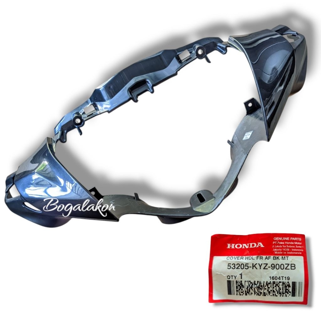 Cover batok cover lampu depan supra x 125 helm in karbu warna abu2 original ahm 53205kyz900zb
