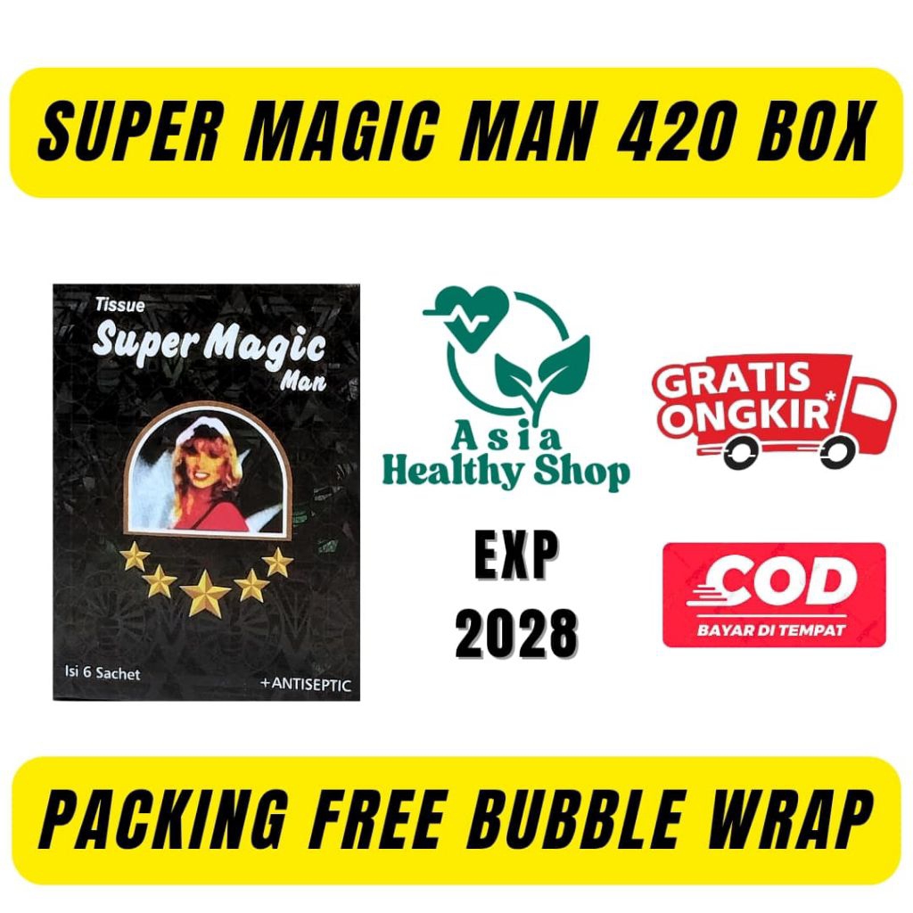 Tisu Super magic man 1 karton 420 box