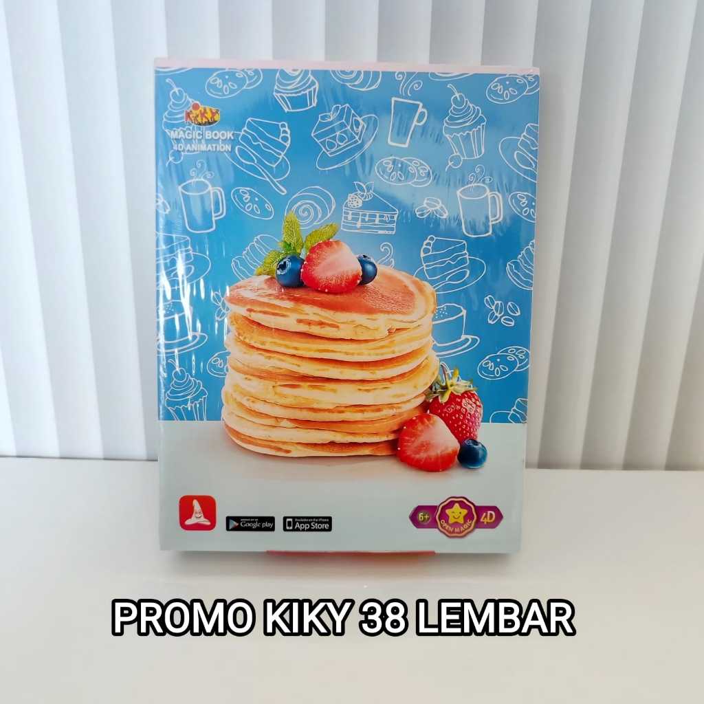 

OBRAL Buku Tulis Kiky 38 Lembar EDISI LAMA Motif RANDOM ( 1 Pak / 10 Buku )