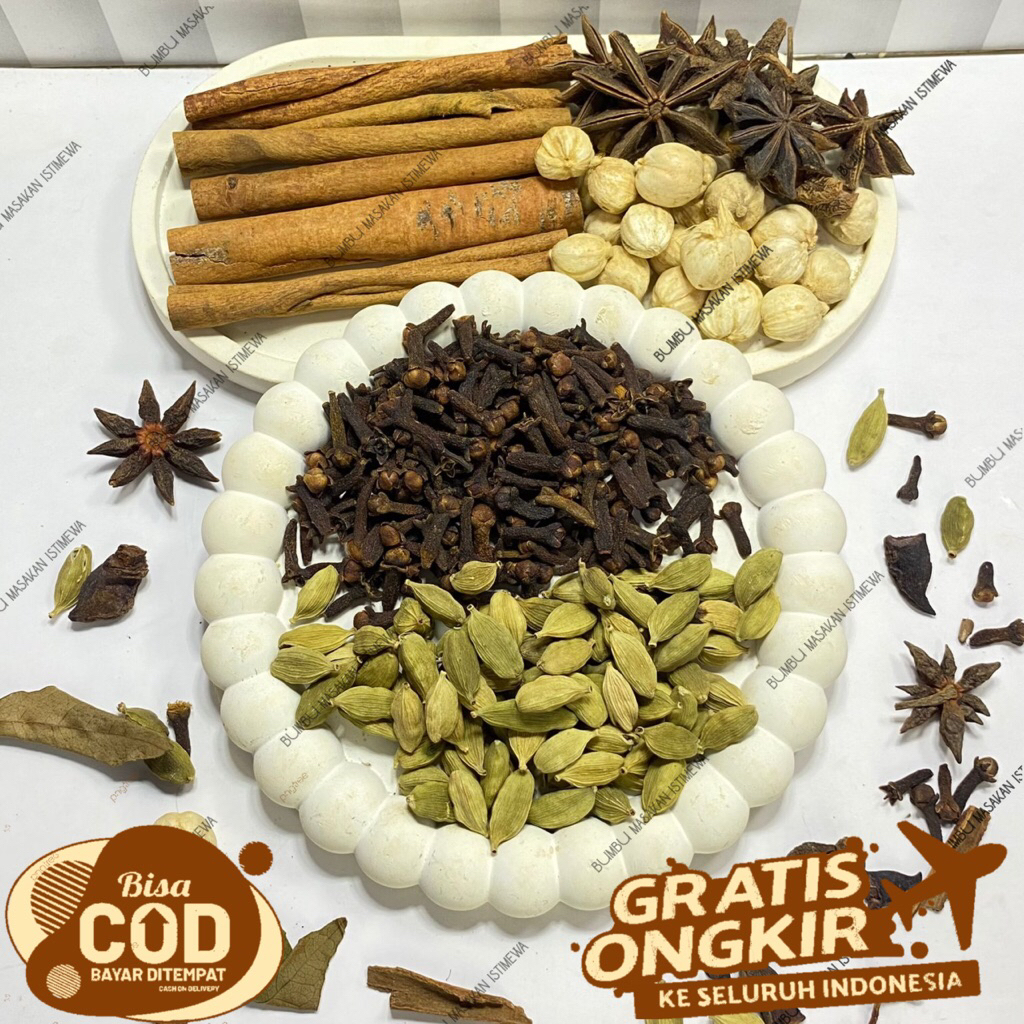 

Rempah campur 30gr & 50 gr wangi premium khas