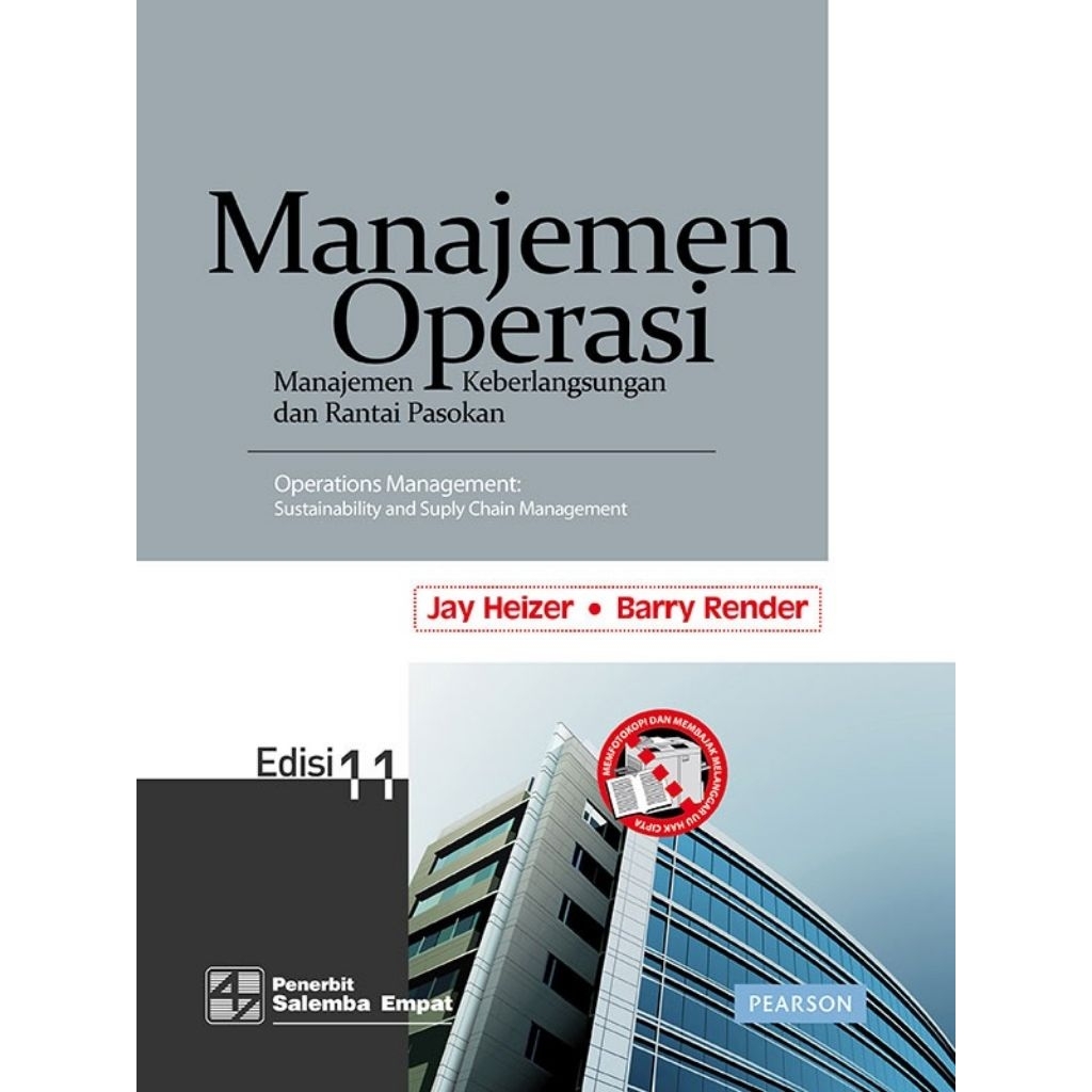 Manajemen Operasi Heizer & Render Edisi 11 Manajemen Operasi Heizer & Render Edisi 11 ORIGINAL