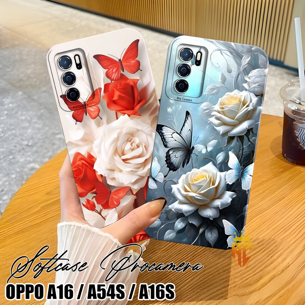 Casing Oppo A16 / Case Oppo A16S / Case Oppo A54S - Case Hp Oppo - Case kekinian - Case Bunga [CP1]