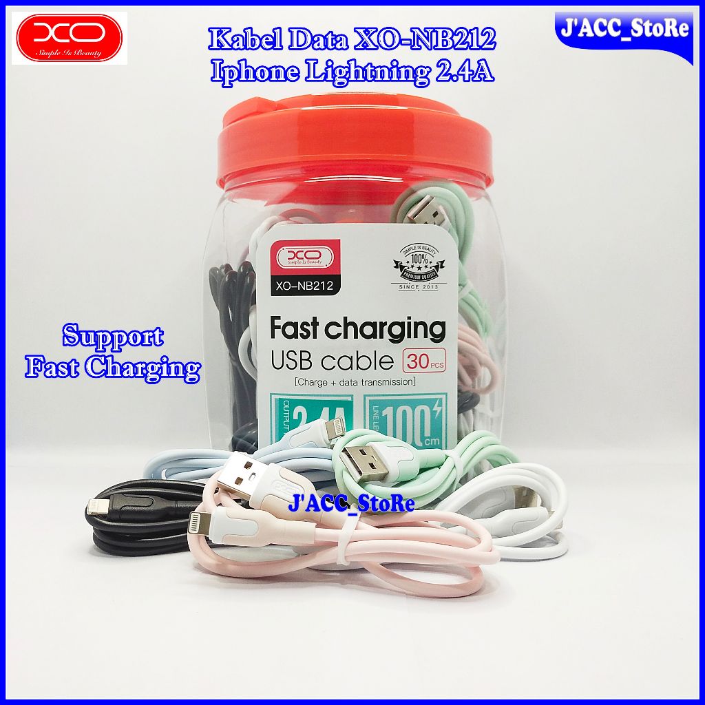Kabel Data XO Iphone XO-NB212 USB Lightning 2.4A Fast Charging NB212 Original XO