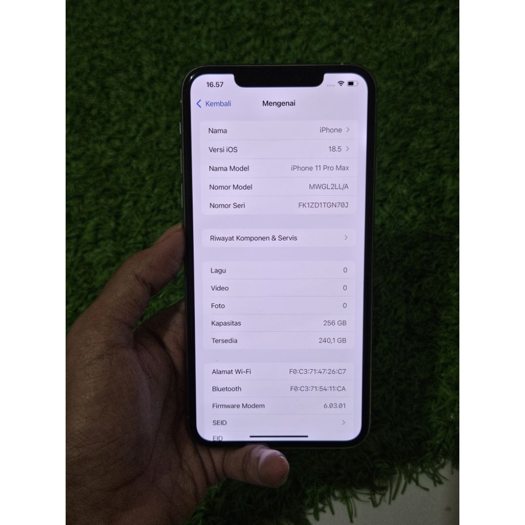 iphone 11 pro max 256gb ex inter