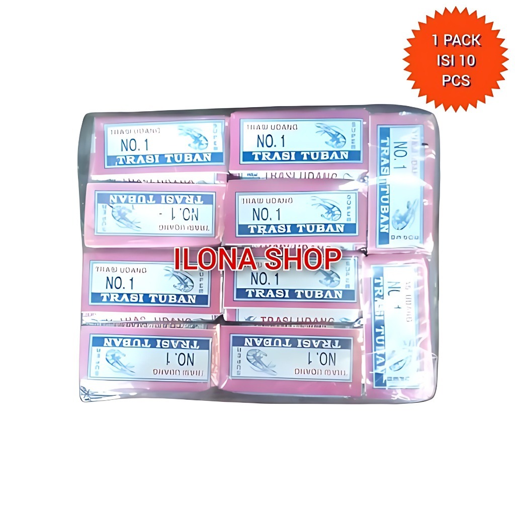 

Terasi Udang Tuban Super 1 Kg Trasi Enak Asli H. Munari Maspuji 1Kg 1 Pack Isi 10 Pcs