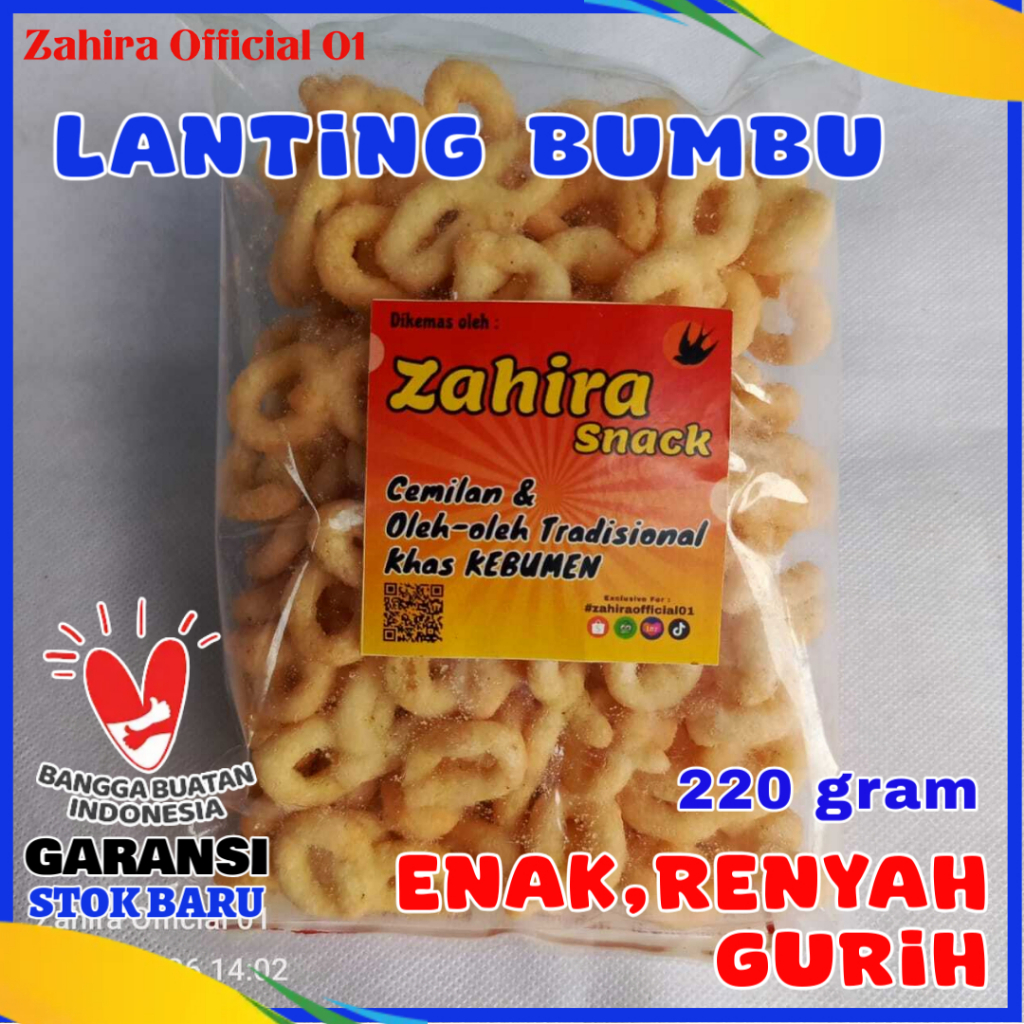 

Oleh-oleh Lanting Klanting Singkong Bumbu Khas Kebumen Original 220gram