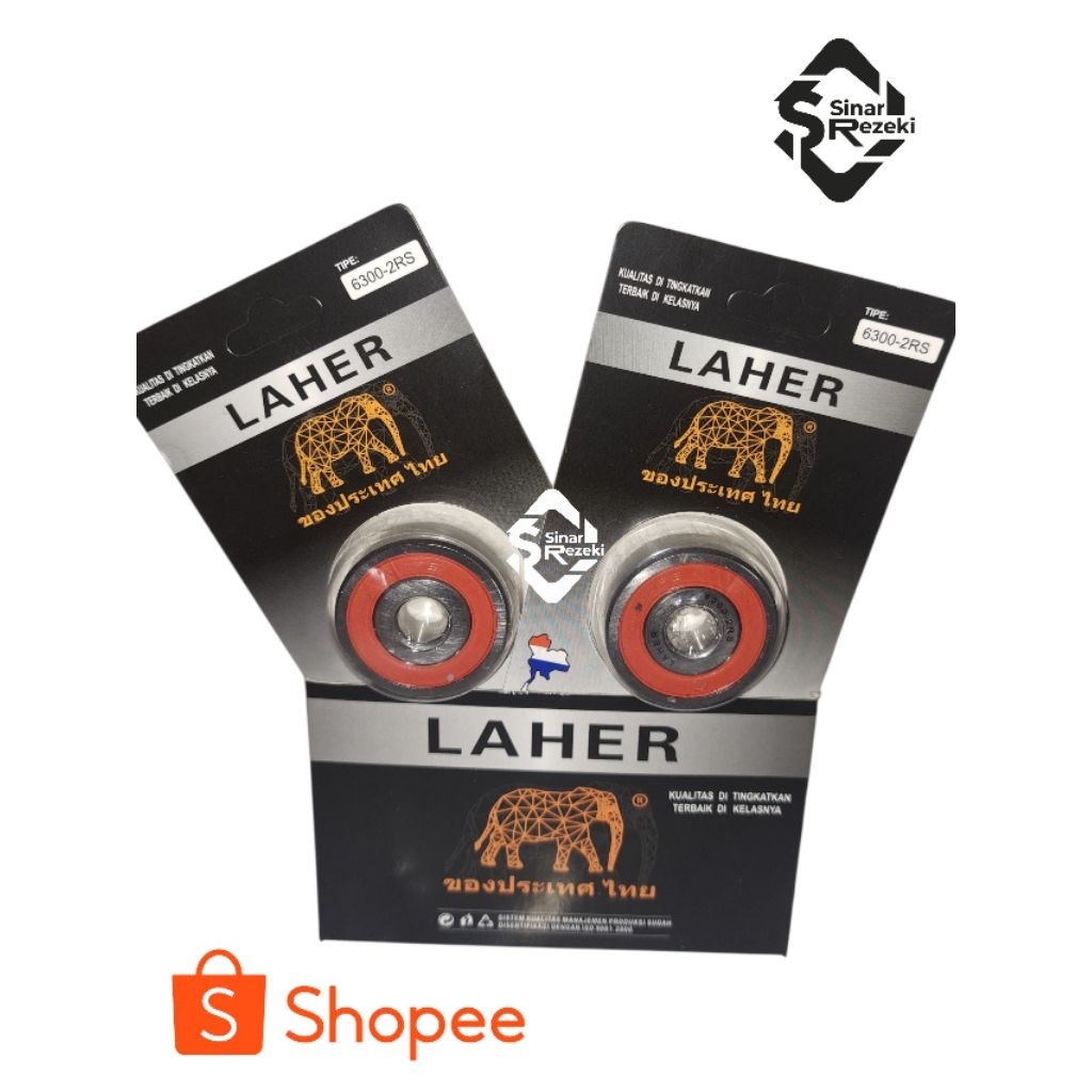 Laher Gajah 6300-2RS Bearing Gajah 6300 2RS
