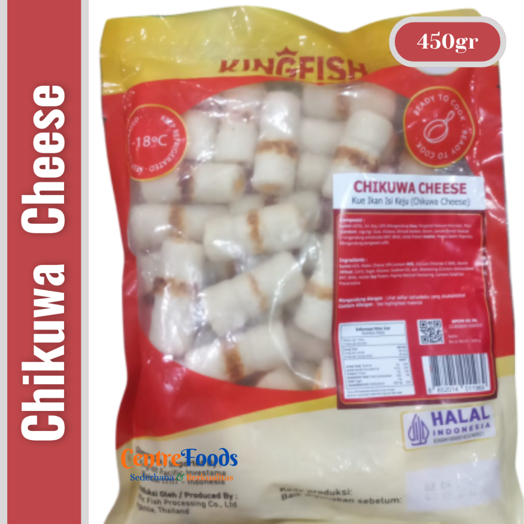 

Kue Ikan isi Keju - Chikuwa Cheese KINGFISH PCOOK | 450gr [ Harga Per BKS ]