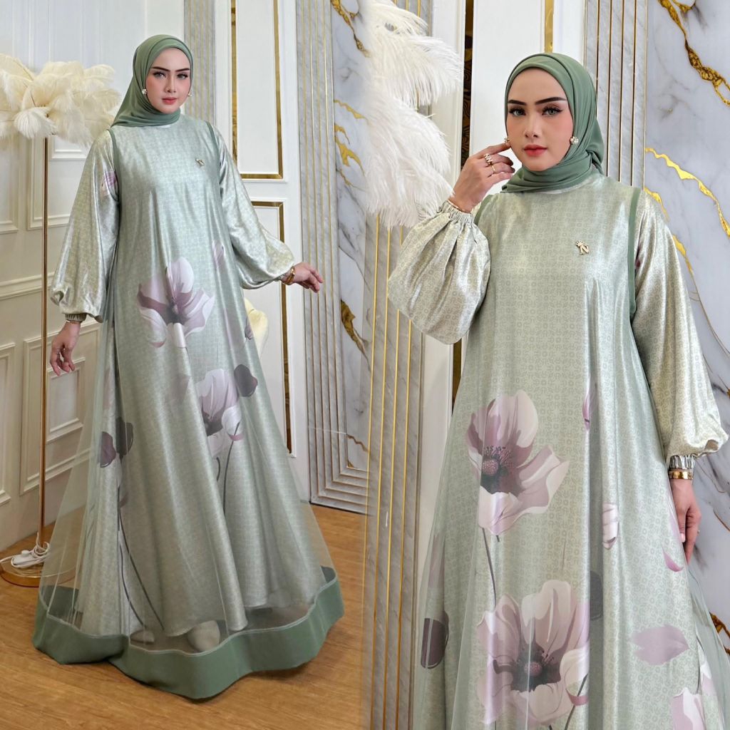 ZIVANA SET 3IN1 BY NONA /GAMIS NONA TERBARU BEST SELLER