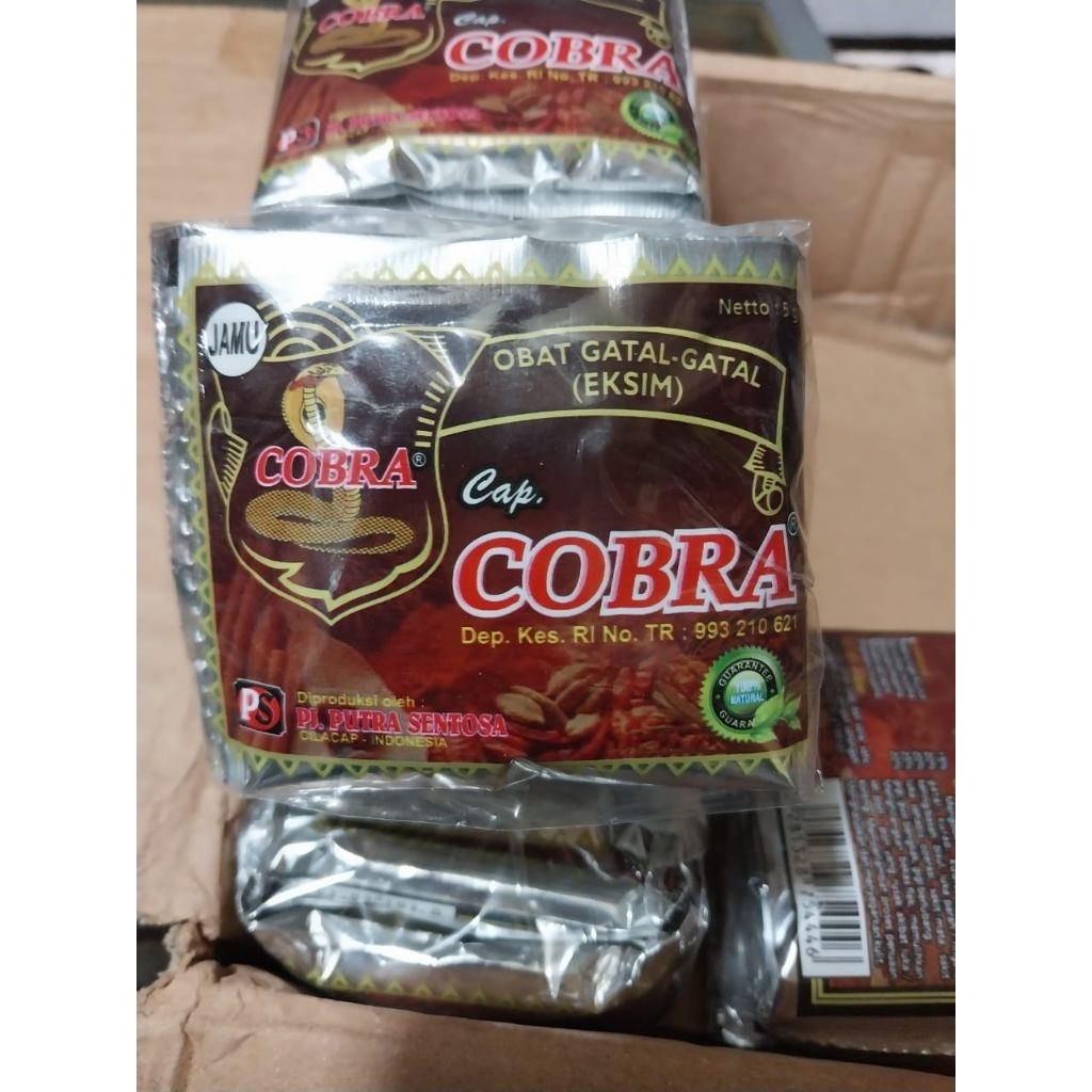

alergi gatal exim jamu cap cobra 12 sachet