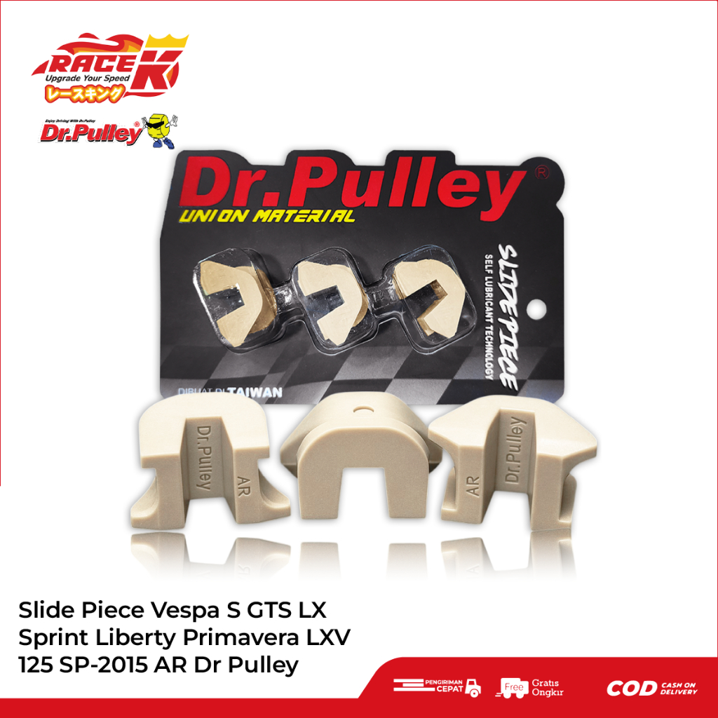 Dr Pulley Slide Piece Vespa Sprint S LX Primavera GTS LXV Liberty IGET 125 2015 AR