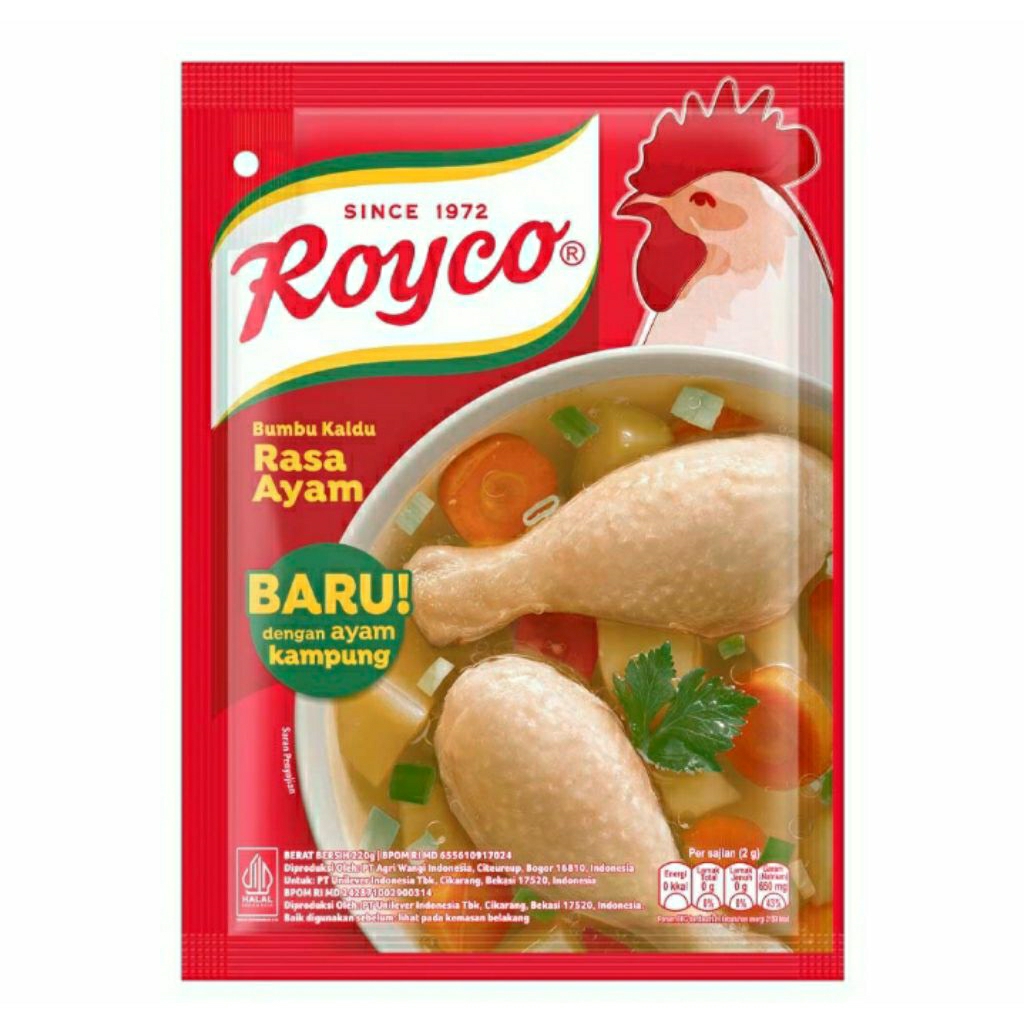 

TERMURAH - Royco Bumbu Penyedap Rasa Kaldu Ayam 220 g
