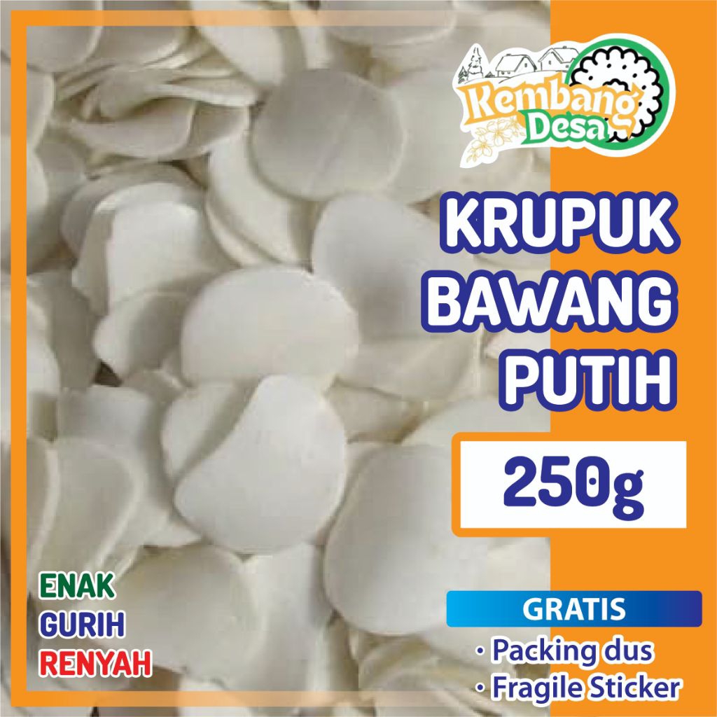 

[ 250g ] KRUPUK BAWANG PUTIH SEBLAK DAN CAMILAN ENAK