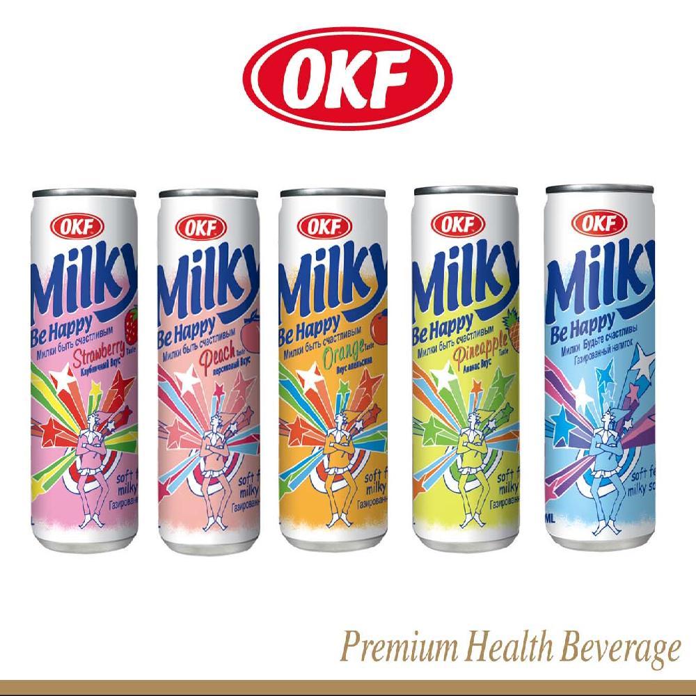 

[oddsolshop] pekanbaru/OKF Milky Be Happy Beverage Fruity Drink 250ML Minuman Susu Rasa Buah-buahan