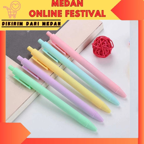 

PNM003 Pulpen Mekanik Macaroon Pulpen Warna Pastel Tinta Hitam Alat Tulis Sekolah Kantor Pen Mekanik