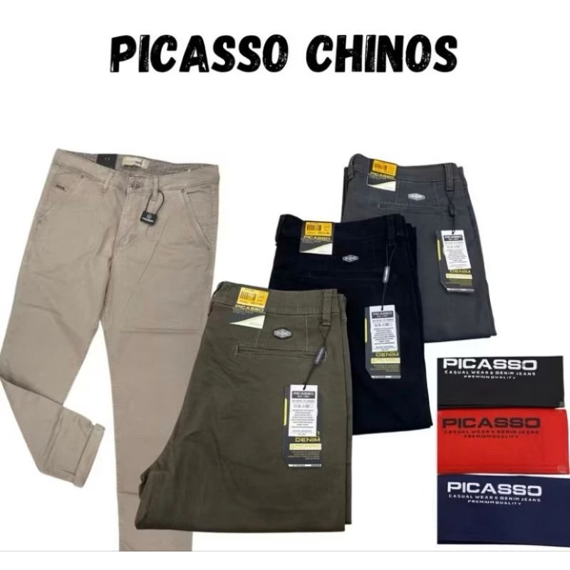 PICASSO celana panjang chinos pria/celana chinos premium/chinos original picasso