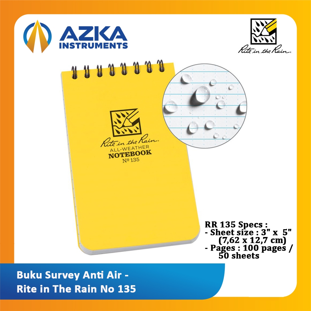 

Buku Survey Lapangan Anti Air - Rite in The Rain RR No 135