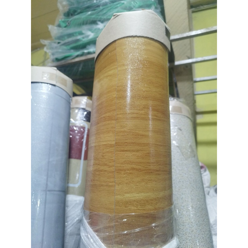 karpet lantai vinyl meteran Korea (Lebar 200cm tebal 0.5mm)/ karpet lantai motif kayu/ karpet lantai