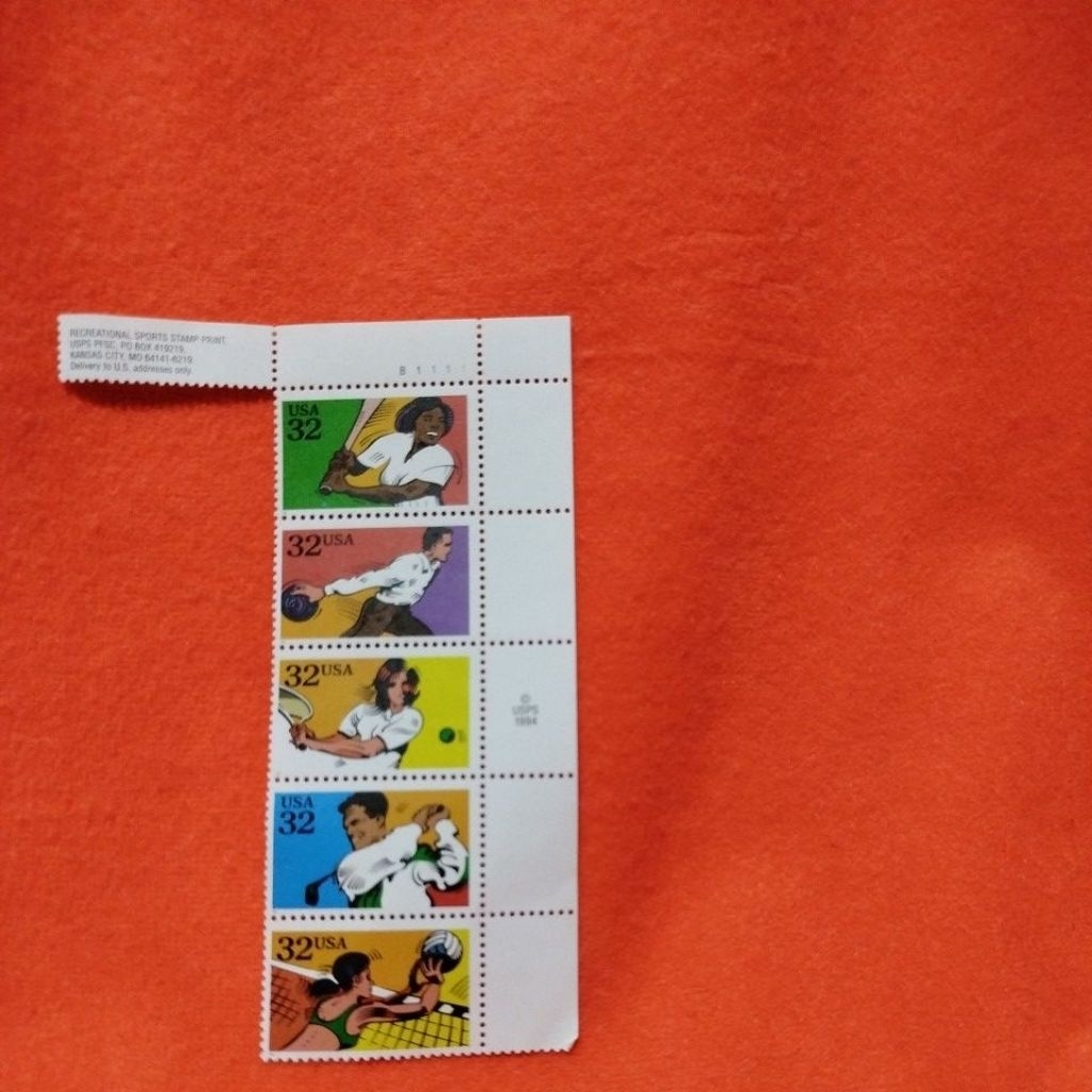 

REPEATIONAL SPORTS STAMP PRINT SPS PPC PO BOX 419018 SAS CITY MO 64147-4218 USA 32 32USA USPS 1994 USA 32 32USA