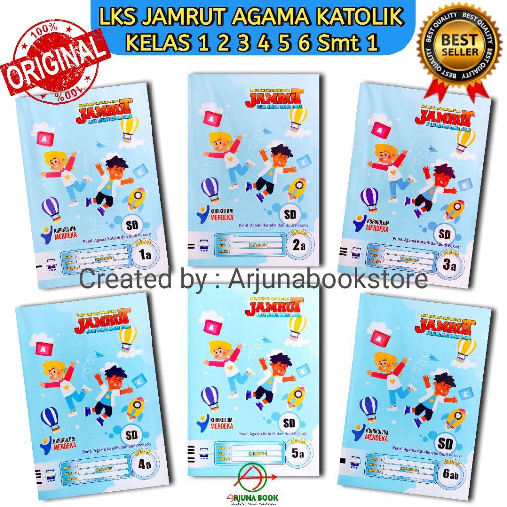 BUKU LKS JAMRUT AGAMA KATOLIK KELAS 1 2 3 4 5 6 SD Semester 1